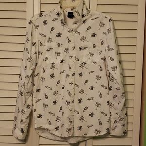Fantastic Beasts long-sleeved button down shirt